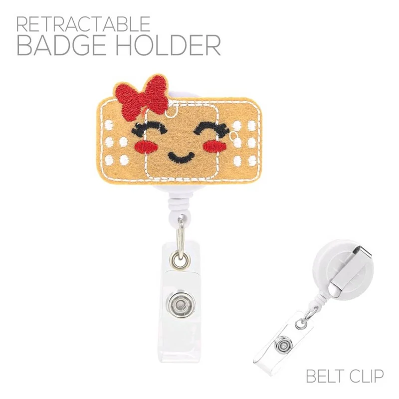 Bandage Retractable Badge Holder