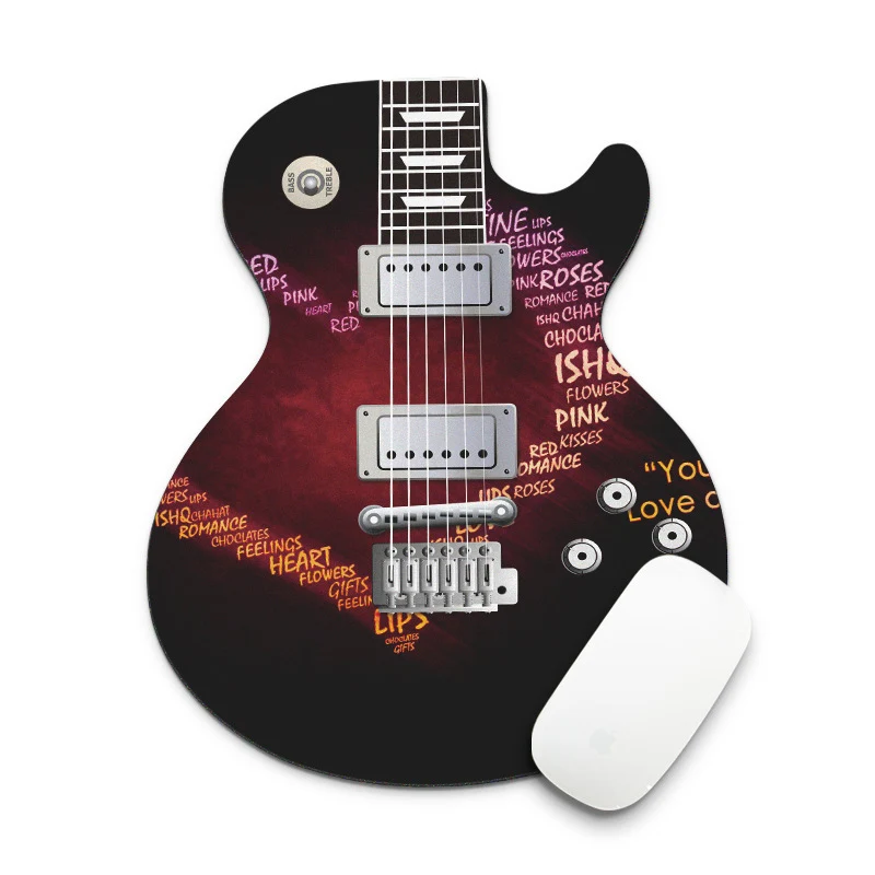 Guitar Shape Mouse Pad