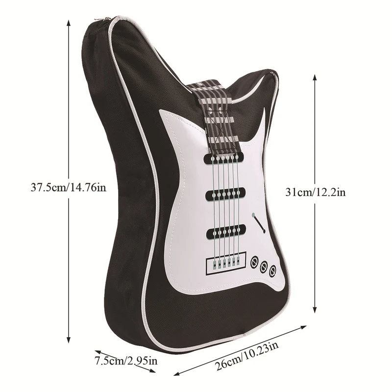 Fashion Casual Guitar Shape Crossbody Tote Bag