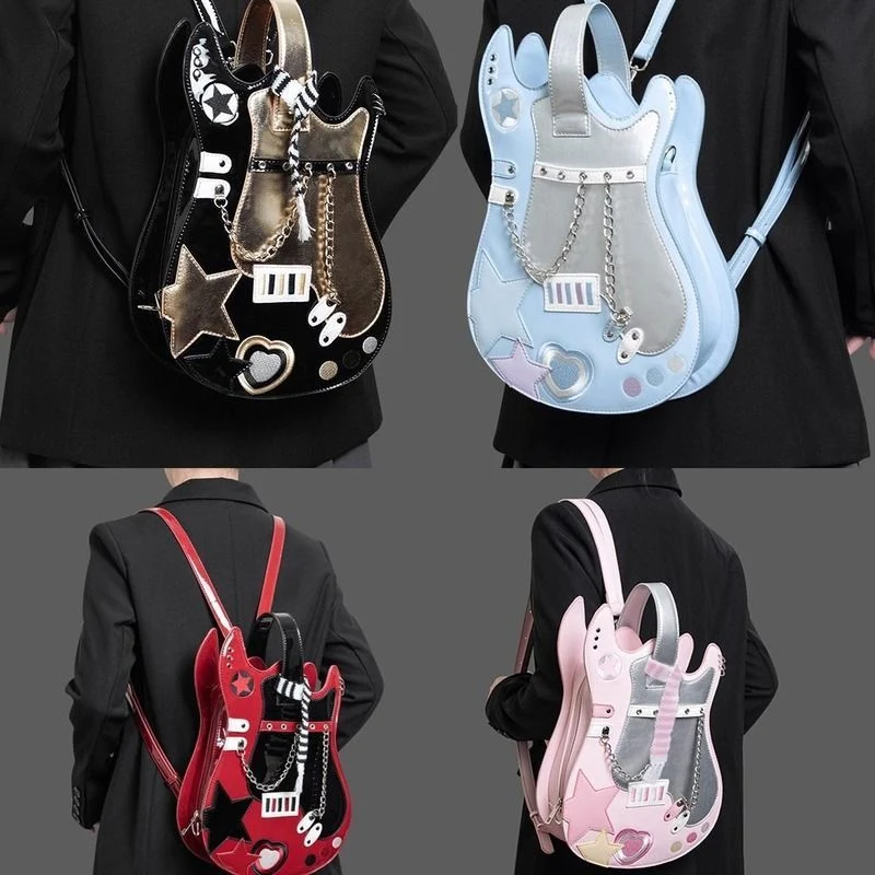 3-in-1 Style Guitar Backpack Crossbody Shoulder Bag