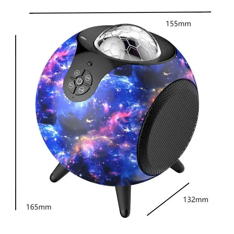 Wireless Galaxy Projector with Dual Bluetooth Speakers