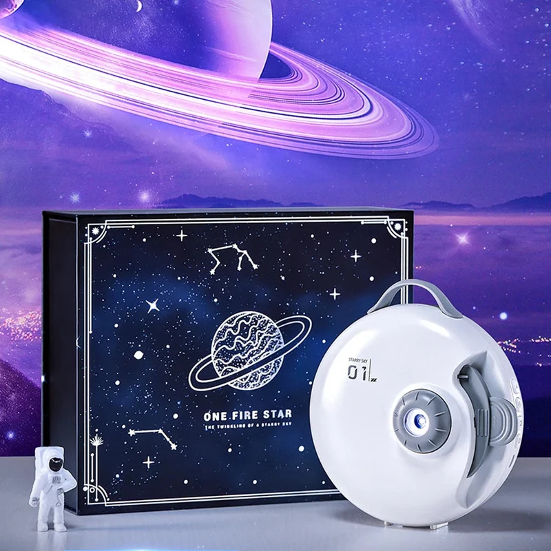Starry Night: HD Focus Galaxy Projector with Built-in Bluetooth and white noise