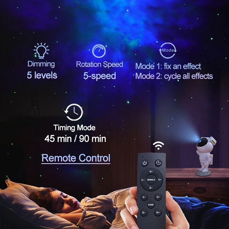 Astronaut Galaxy Projector | Rechargeable Galaxy Star Light