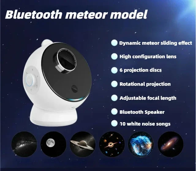 HD Galaxy Star Projector & White Noise Machine