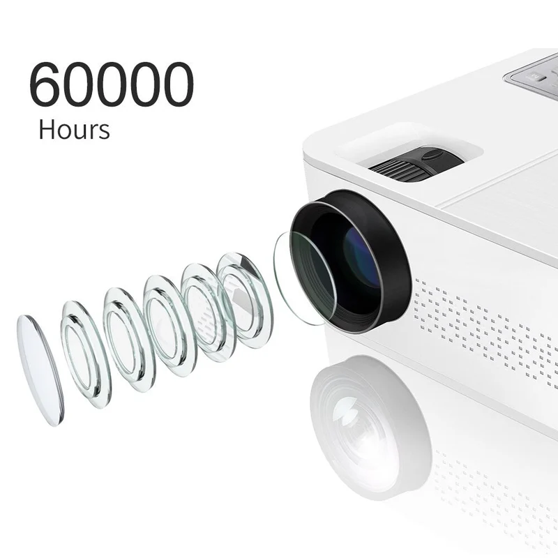 4K Home Projector | 10,000 Lumens | 60 - 450 Inch Clear Projection