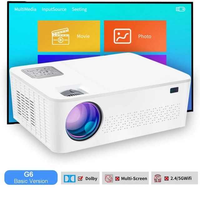 4K Home Projector | 10,000 Lumens | 60 - 450 Inch Clear Projection