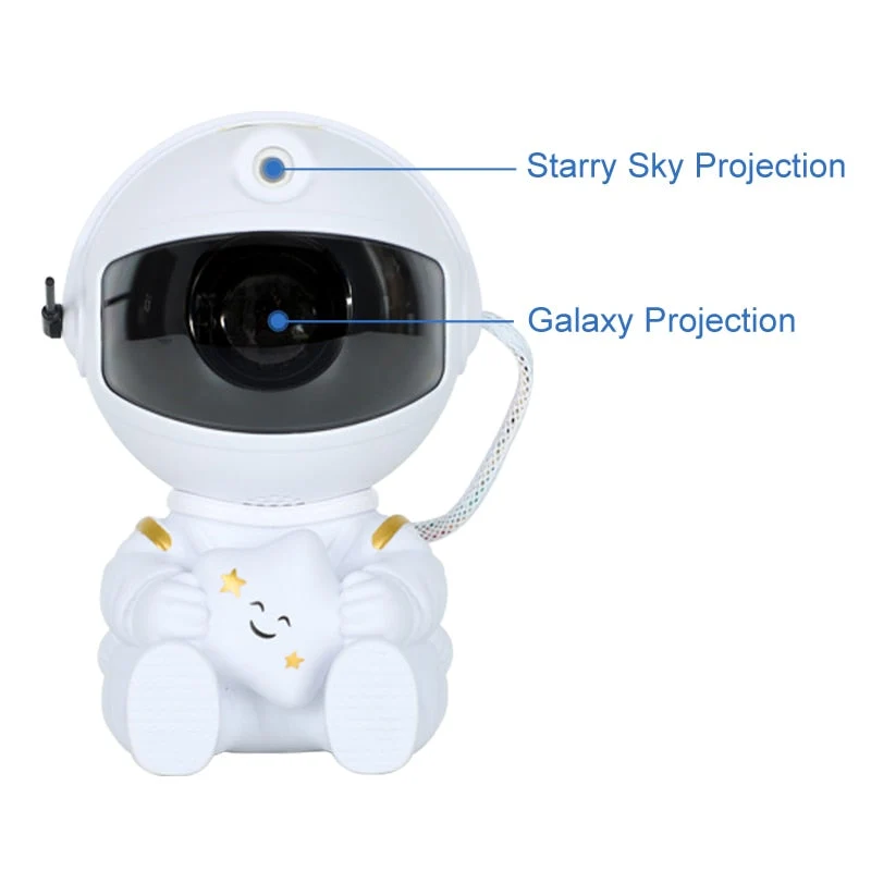 Astronaut Galaxy Star Projector | LED Light Nebula Lamp