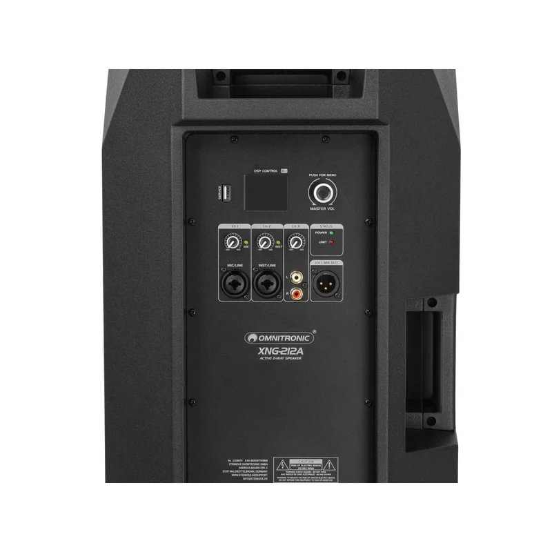 OMNITRONIC XNG-212A 2-way Speaker, attivo, DSP