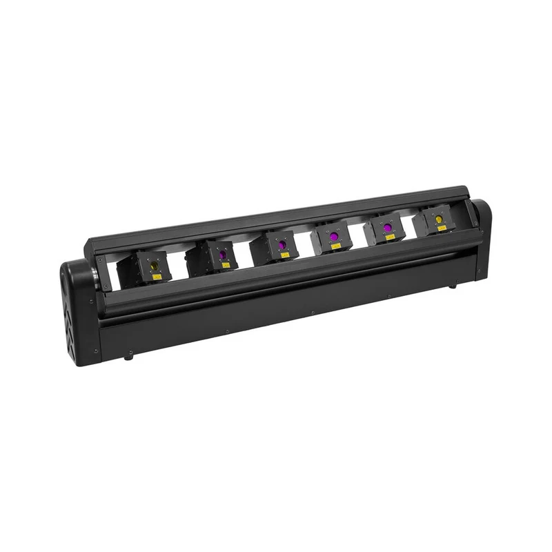 Evolite 6 × 1000 mW RGB laser bar, motorised scanning, TTL, DMX, stand-alone or music modes