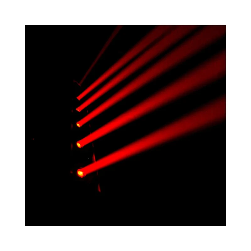 Evolite 6 × 1000 mW RGB laser bar, motorised scanning, TTL, DMX, stand-alone or music modes