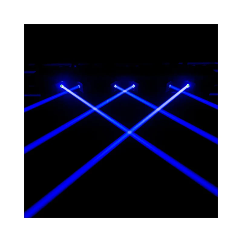 Evolite 6 × 1000 mW RGB laser bar, motorised scanning, TTL, DMX, stand-alone or music modes