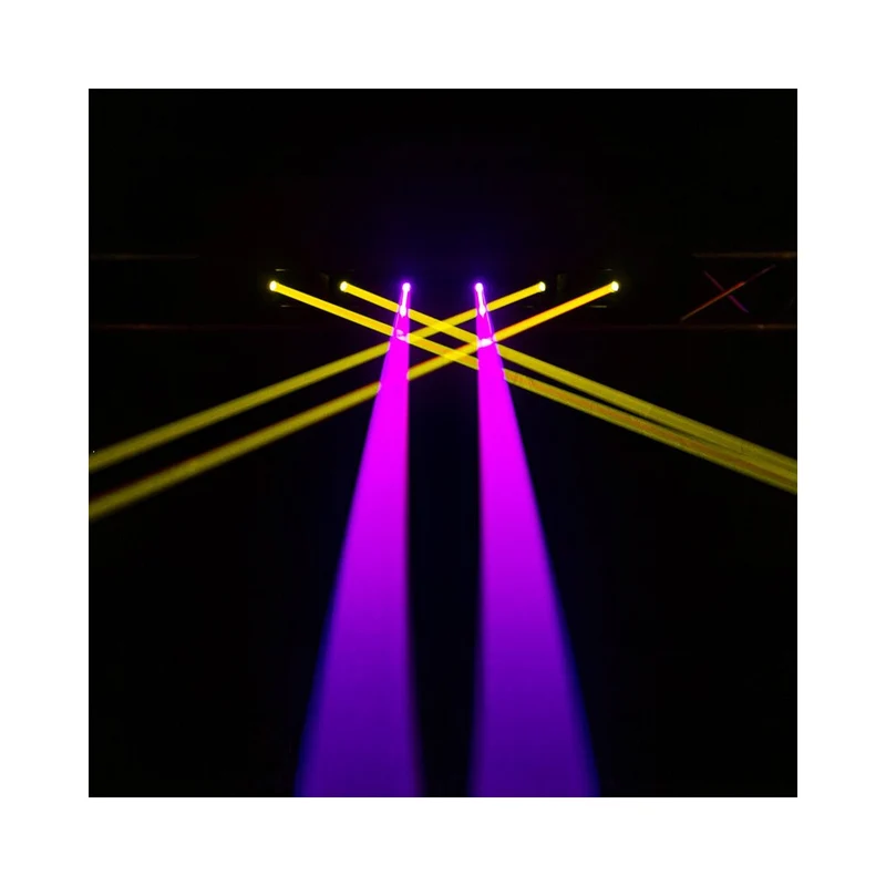 Evolite 6 × 1000 mW RGB laser bar, motorised scanning, TTL, DMX, stand-alone or music modes