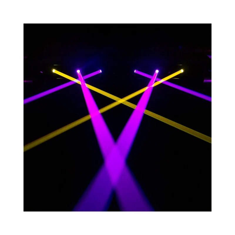 Evolite 6 × 1000 mW RGB laser bar, motorised scanning, TTL, DMX, stand-alone or music modes