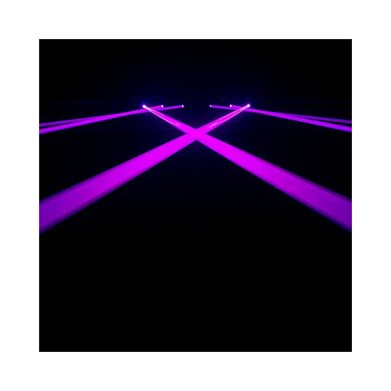 Evolite 6 × 1000 mW RGB laser bar, motorised scanning, TTL, DMX, stand-alone or music modes
