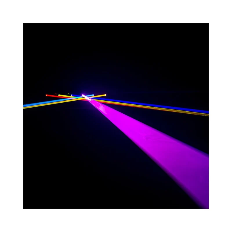 Evolite 6 × 1000 mW RGB laser bar, motorised scanning, TTL, DMX, stand-alone or music modes