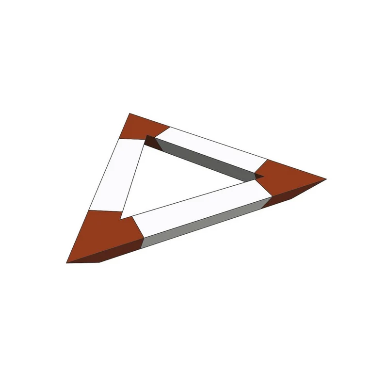 Contestage Aluminum triangular truss, 290 mm, angle 60°, 2 directions, 100 x 100 cm, white