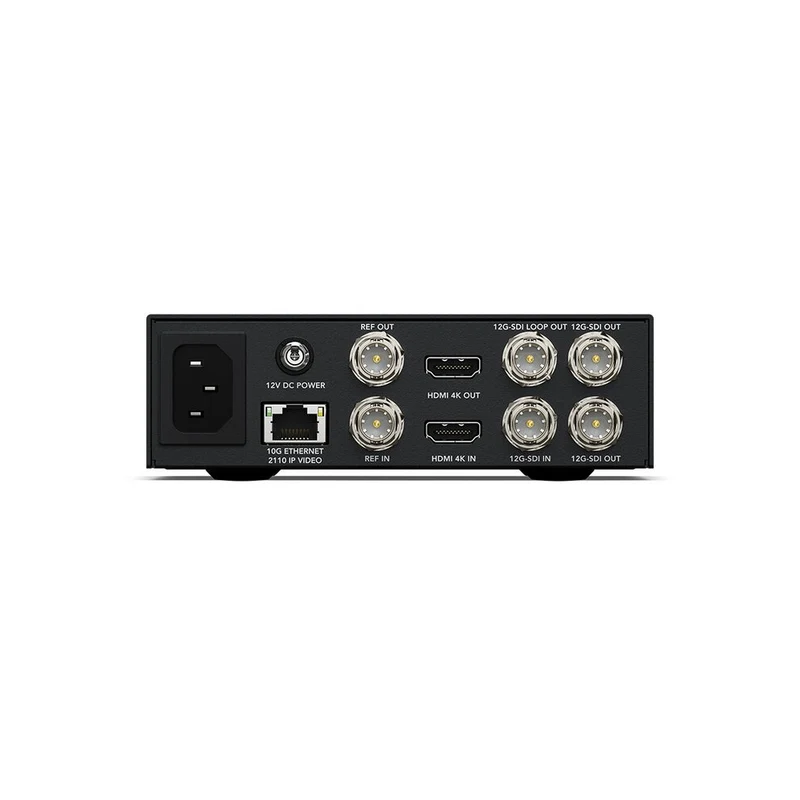 Blackmagic Design Professional standards converter among SMPTE-2110 IP, 12G-SDI and HDMI video formats, Ultra HD up to 2160p 60