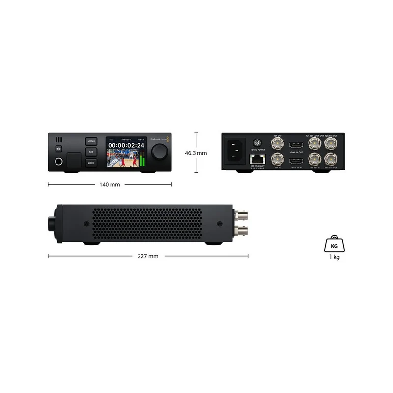 Blackmagic Design Professional standards converter among SMPTE-2110 IP, 12G-SDI and HDMI video formats, Ultra HD up to 2160p 60