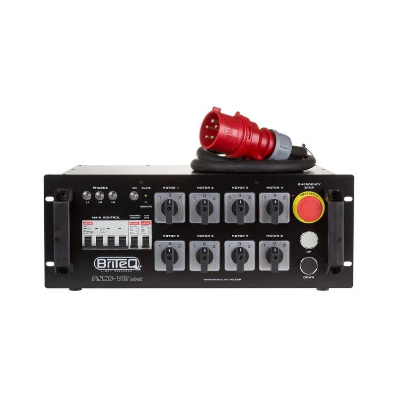 Briteq 8 channel hoist controller with Master/Slave