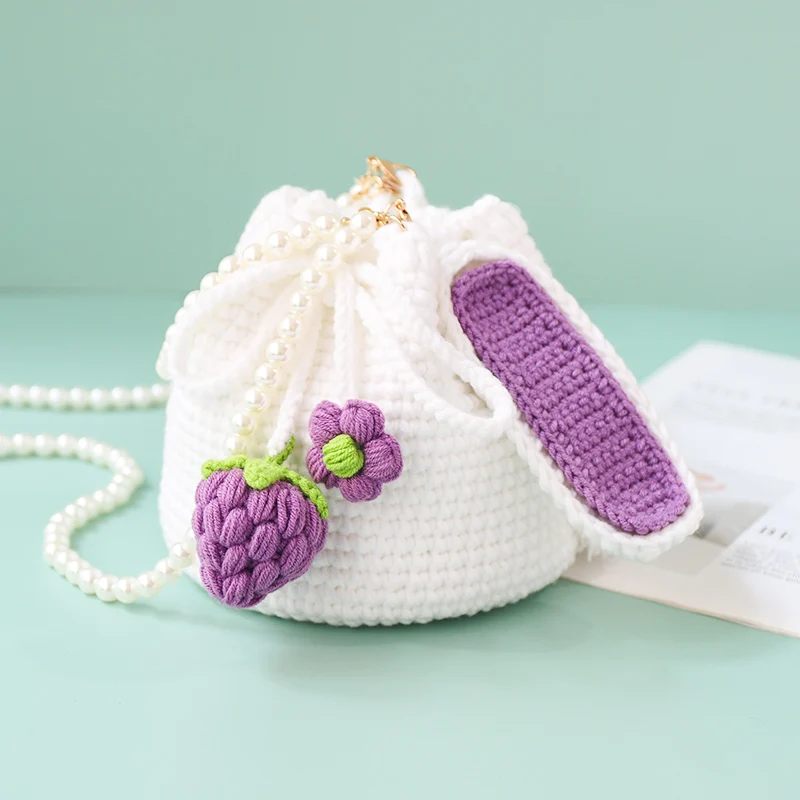 Strawberry Rabbit Hand-woven Bag