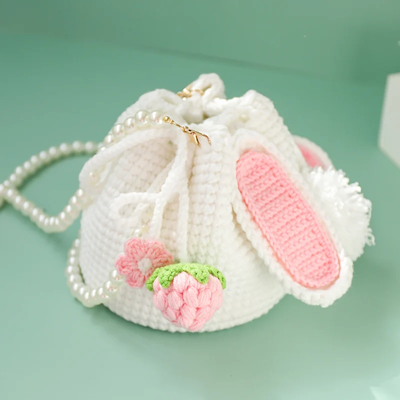 Strawberry Rabbit Hand-woven Bag