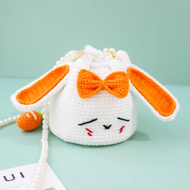 Strawberry Rabbit Hand-woven Bag
