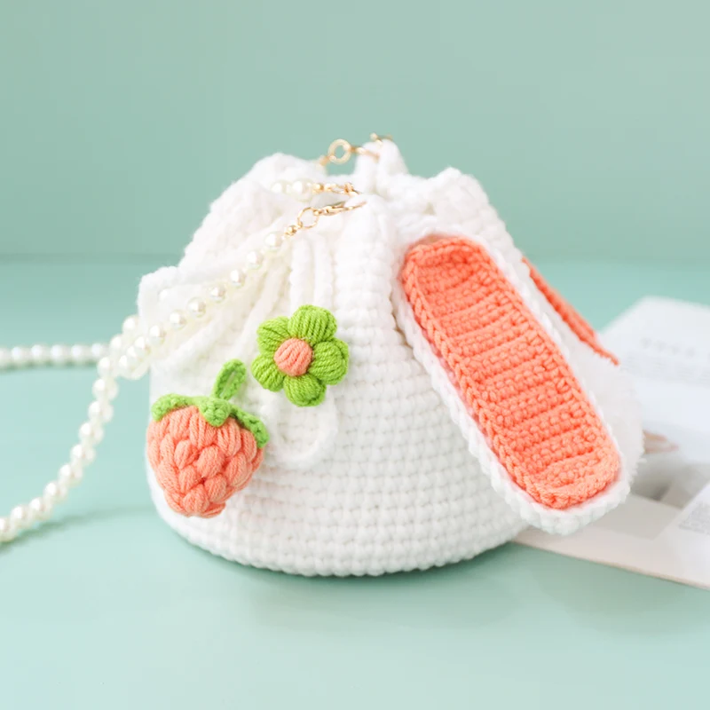 Strawberry Rabbit Hand-woven Bag