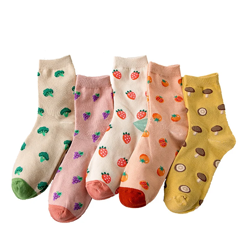 Cute Fruit & Veggies Socks