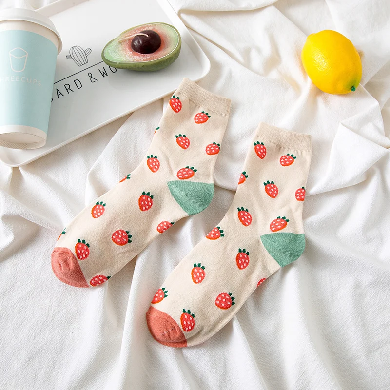 Cute Fruit & Veggies Socks