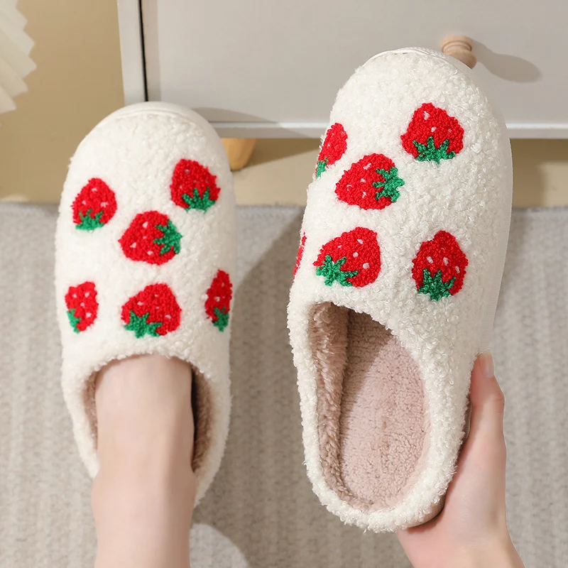 Fruit Printed Cotton Slippers