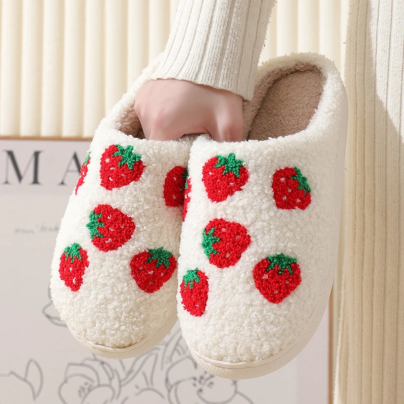 Fruit Printed Cotton Slippers