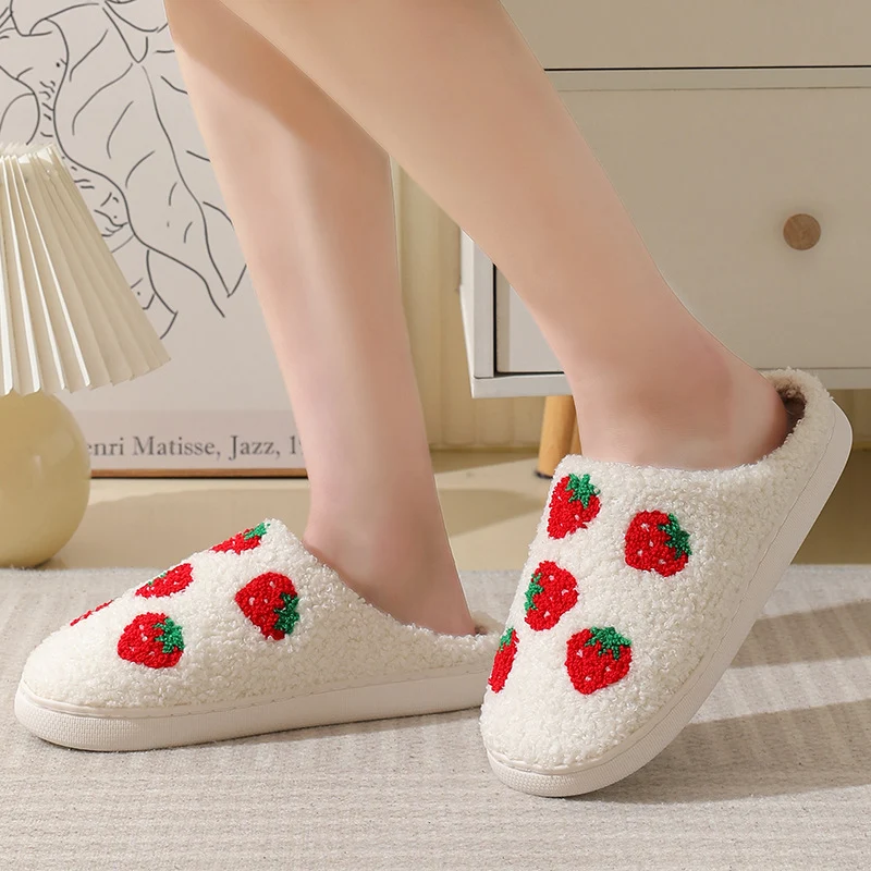 Fruit Printed Cotton Slippers