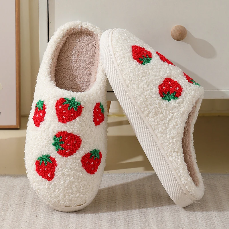 Fruit Printed Cotton Slippers