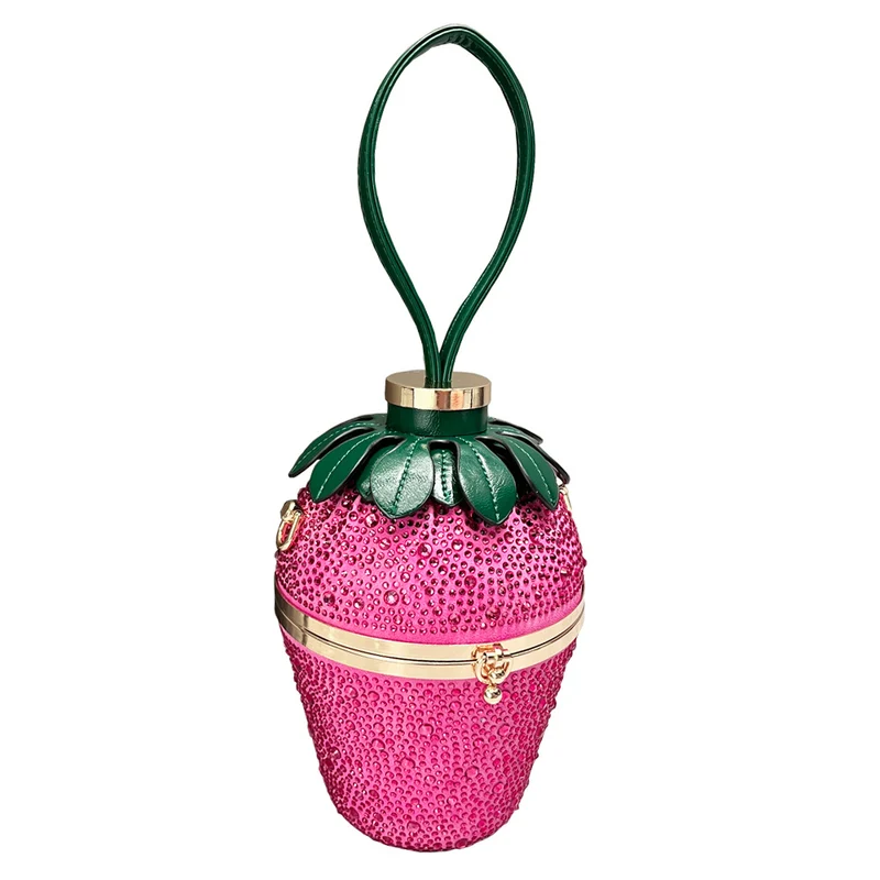 Rhinestone Strawberry Handbag