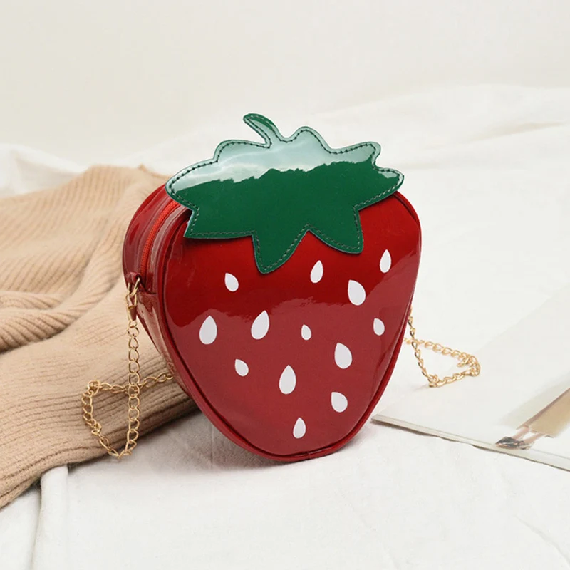 Strawberry Chain Crossbody Purse