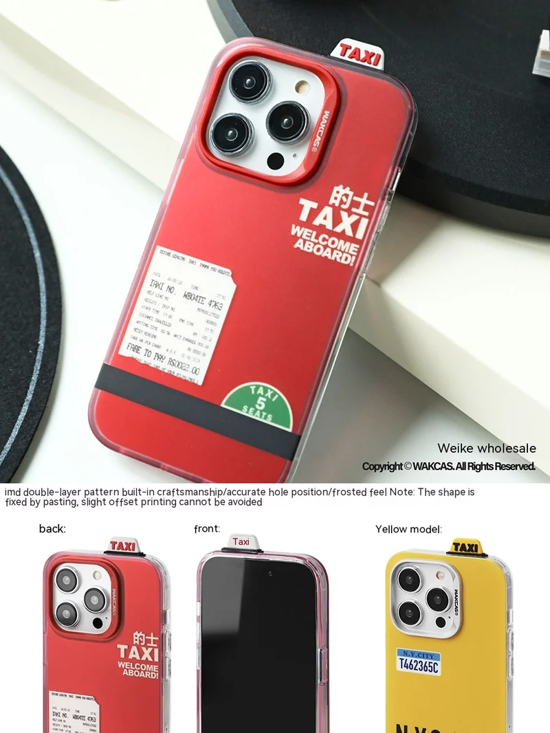 Creative Taxi Design iPhone Cases
