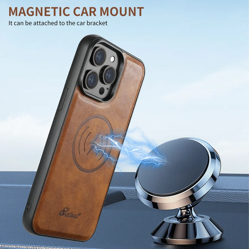 Magnetic Card Holder Two-in-one Wireless Charging iPhone Case