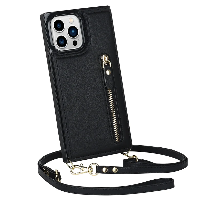Multi-function Crossbody Wallet iPhone Case
