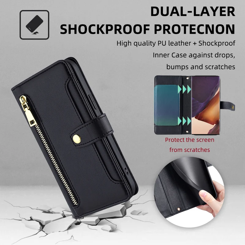 Flip Wallet Protective Samsung Case