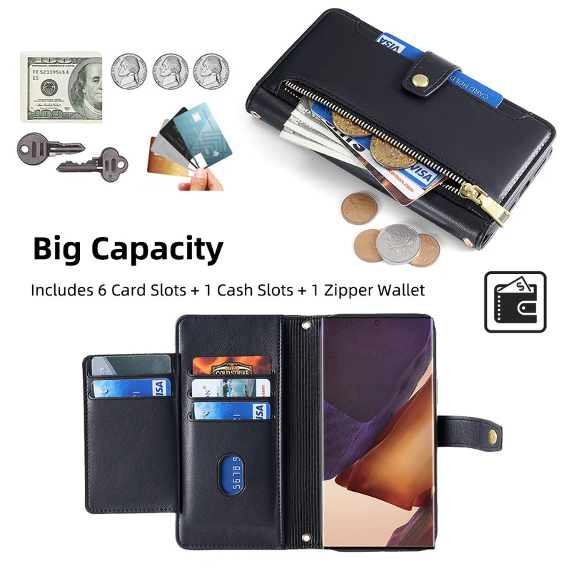 Flip Wallet Protective Samsung Case