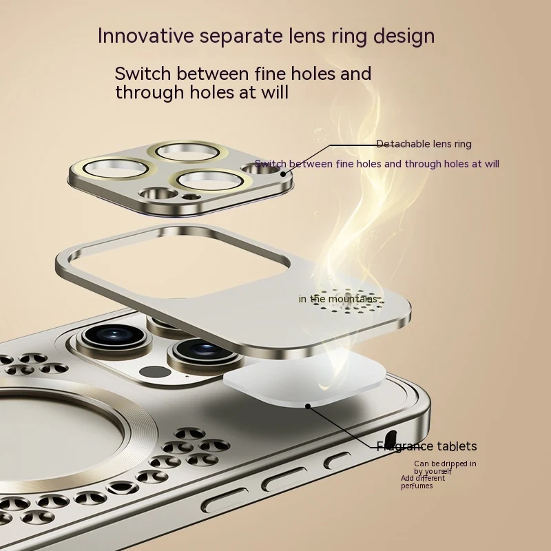Metal Mesh Aromatherapy Diffuser iPhone Case