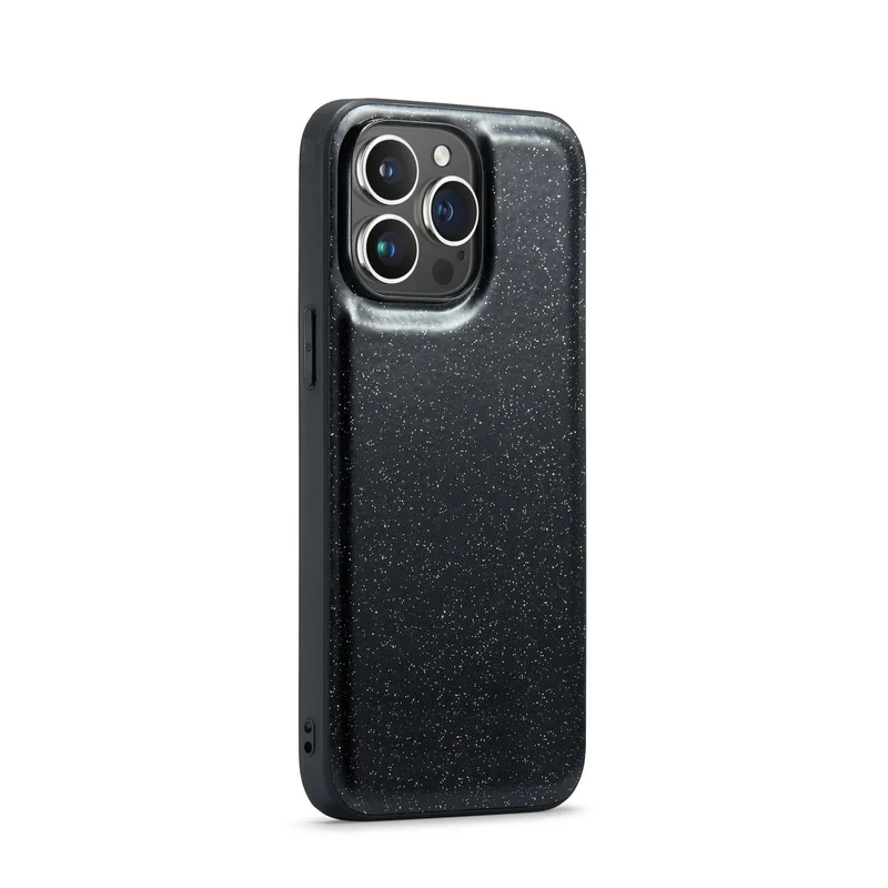 Two-in-one Magnetic Glitter Leather Wallet iPhone Case