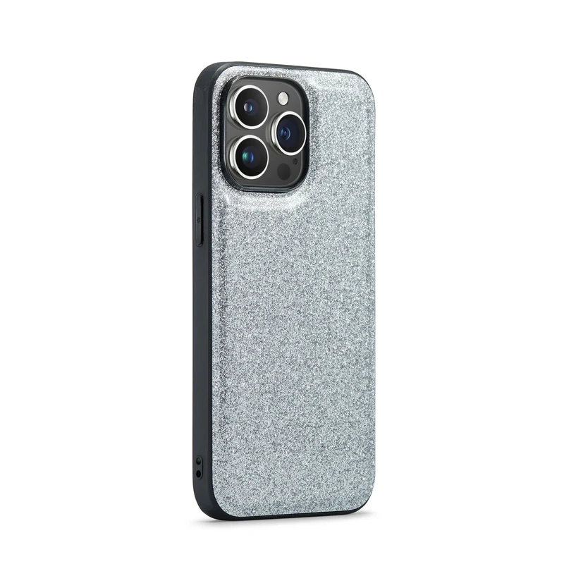 Two-in-one Magnetic Glitter Leather Wallet iPhone Case
