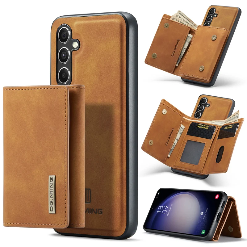 Two-in-one Leather Magnetic Wallet Samsung Phone Case