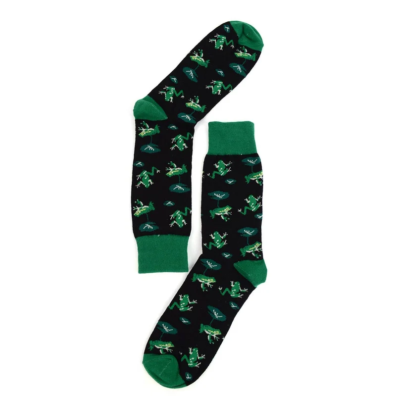 Green Frogs Novelty Socks (Mens)