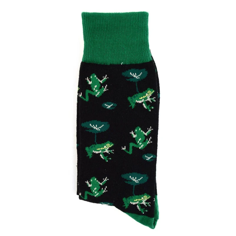Green Frogs Novelty Socks (Mens)