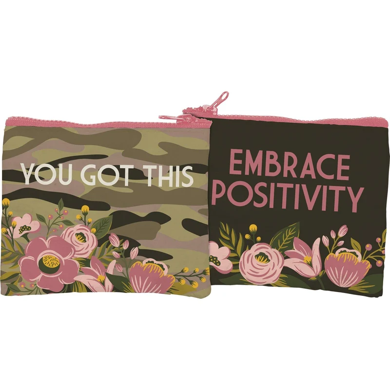 You Got This - Floral Camo - Zipper Wallet