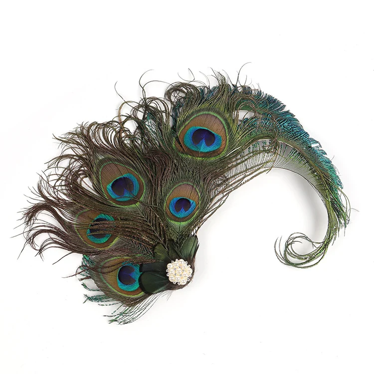 European And American Retro Peacock Feather Hairpin