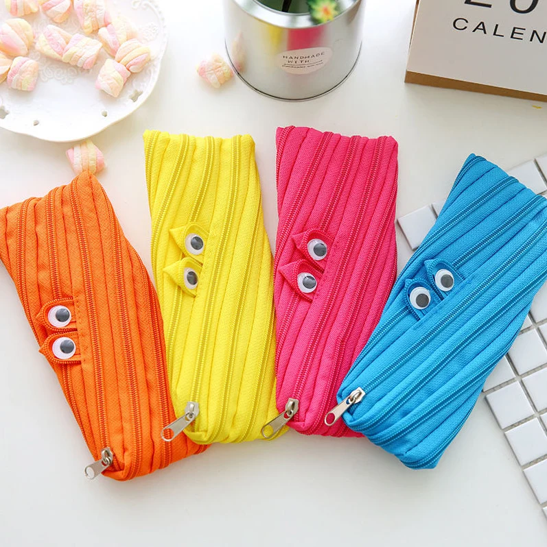Large Capacity Zipped Pencil Bag Per Piece