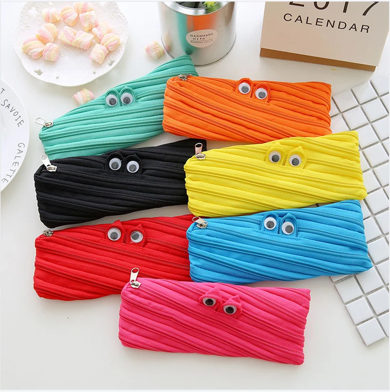 Large Capacity Zipped Pencil Bag Per Piece